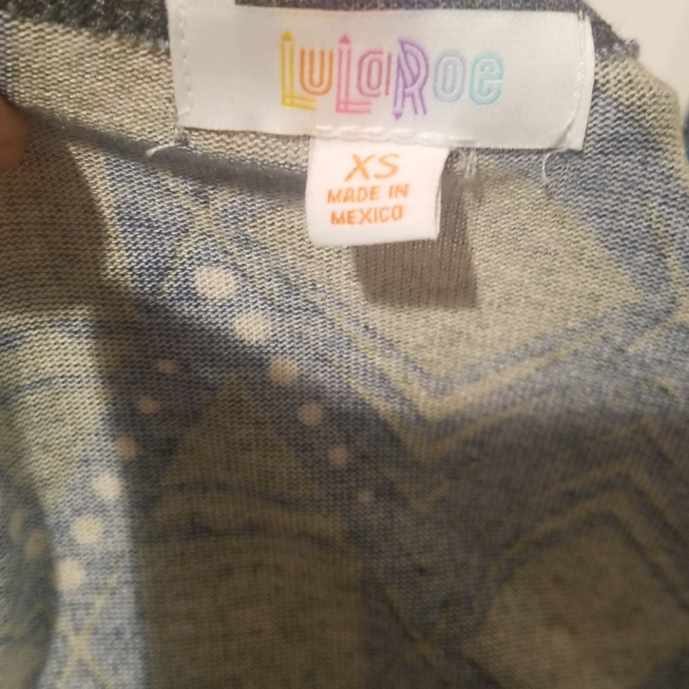 LulaRoe tribal print, long sleeve duster, cardigan - Picture 6 of 6